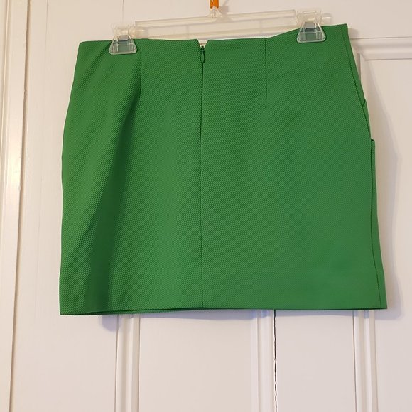 DVF Green Camisha Mini Skirt - Picture 3 of 4